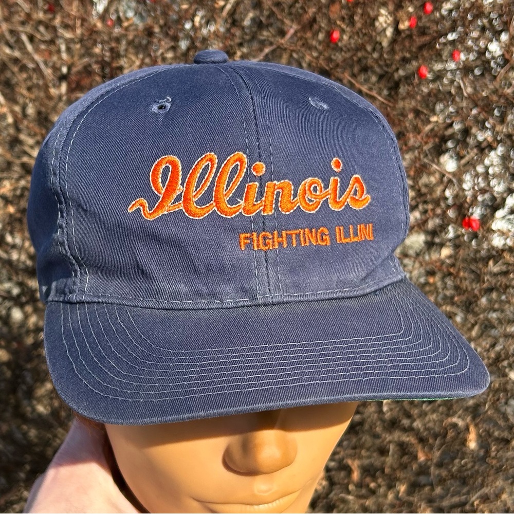 Vintage 90s Illinois Fighting Illini 🏀 The Game snapback hat baseball cap NCAA